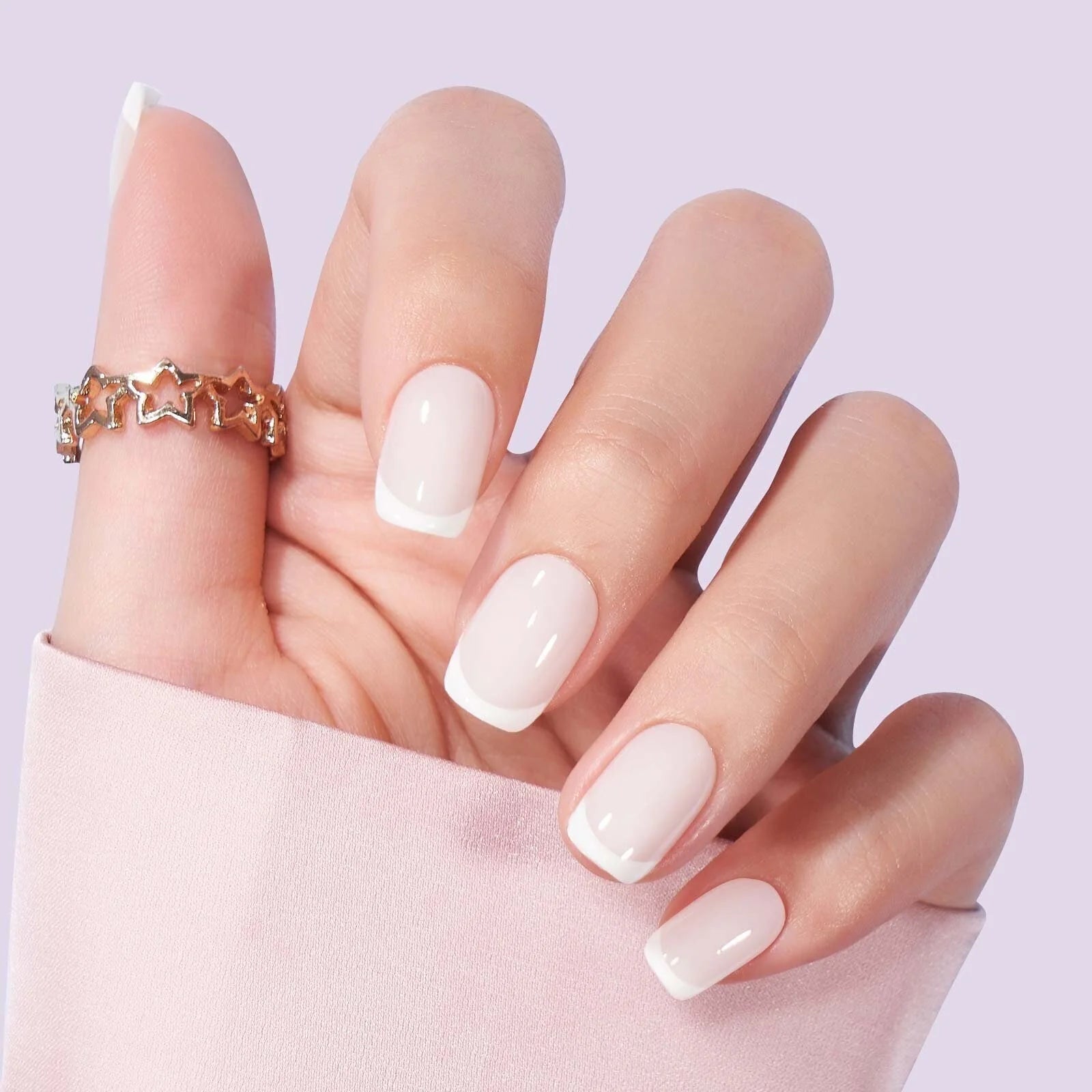 Frosted French - Bild 5 | XNails Press-on Naglar