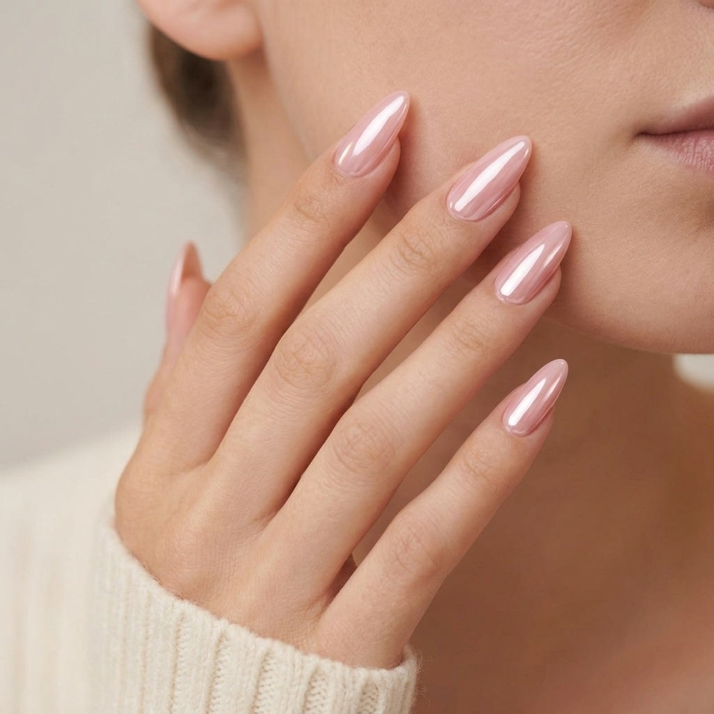 Pinkie Pearl press-on negler