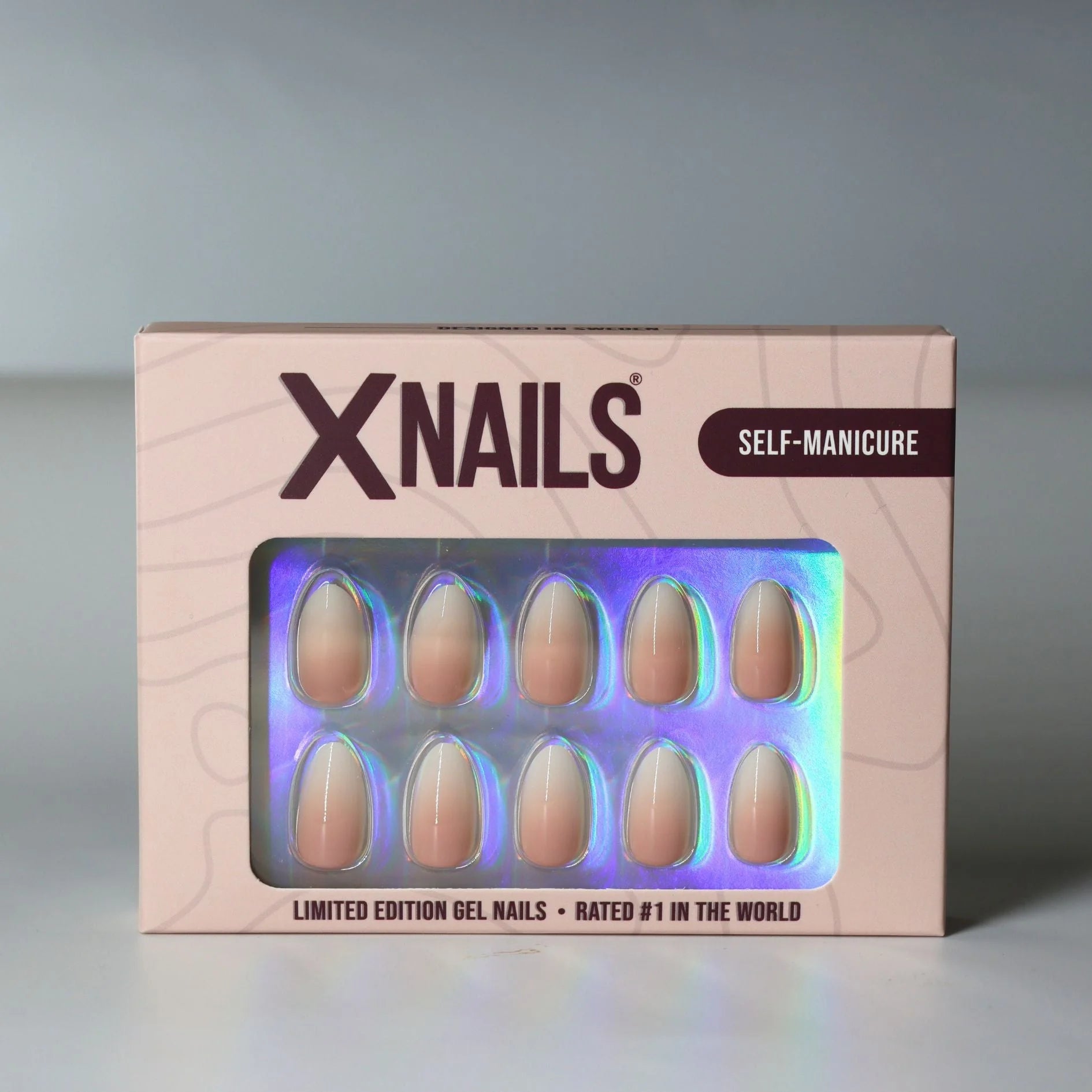 Dreamy Dip XNails pakning – limited edition gelnegler i ombre mandelform
